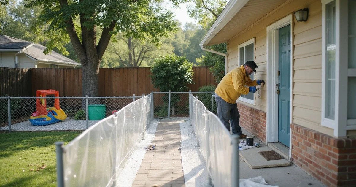 Lead paint safety for kids and pets during a repaint